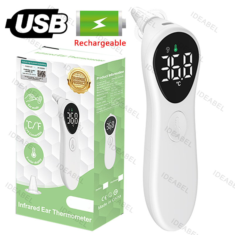 Industrial Laser Temperature Sensor - Rechargeable Medical Ear Thermometer ℃/℉ Household