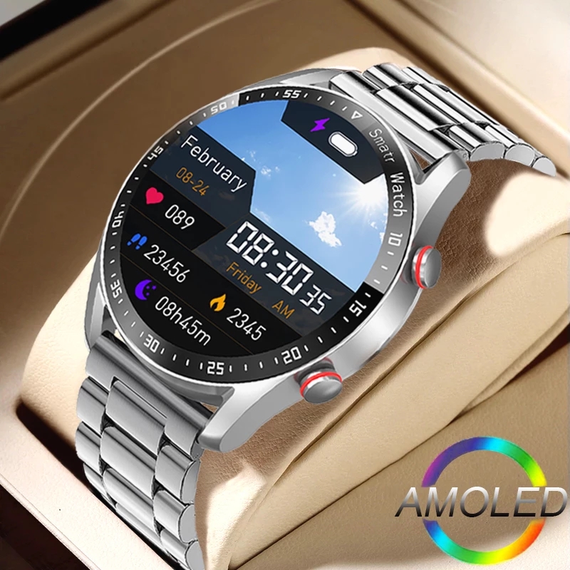 Industrial Laser Temperature Sensor - ECG+PPG Bluetooth Call Smart Watch Men
