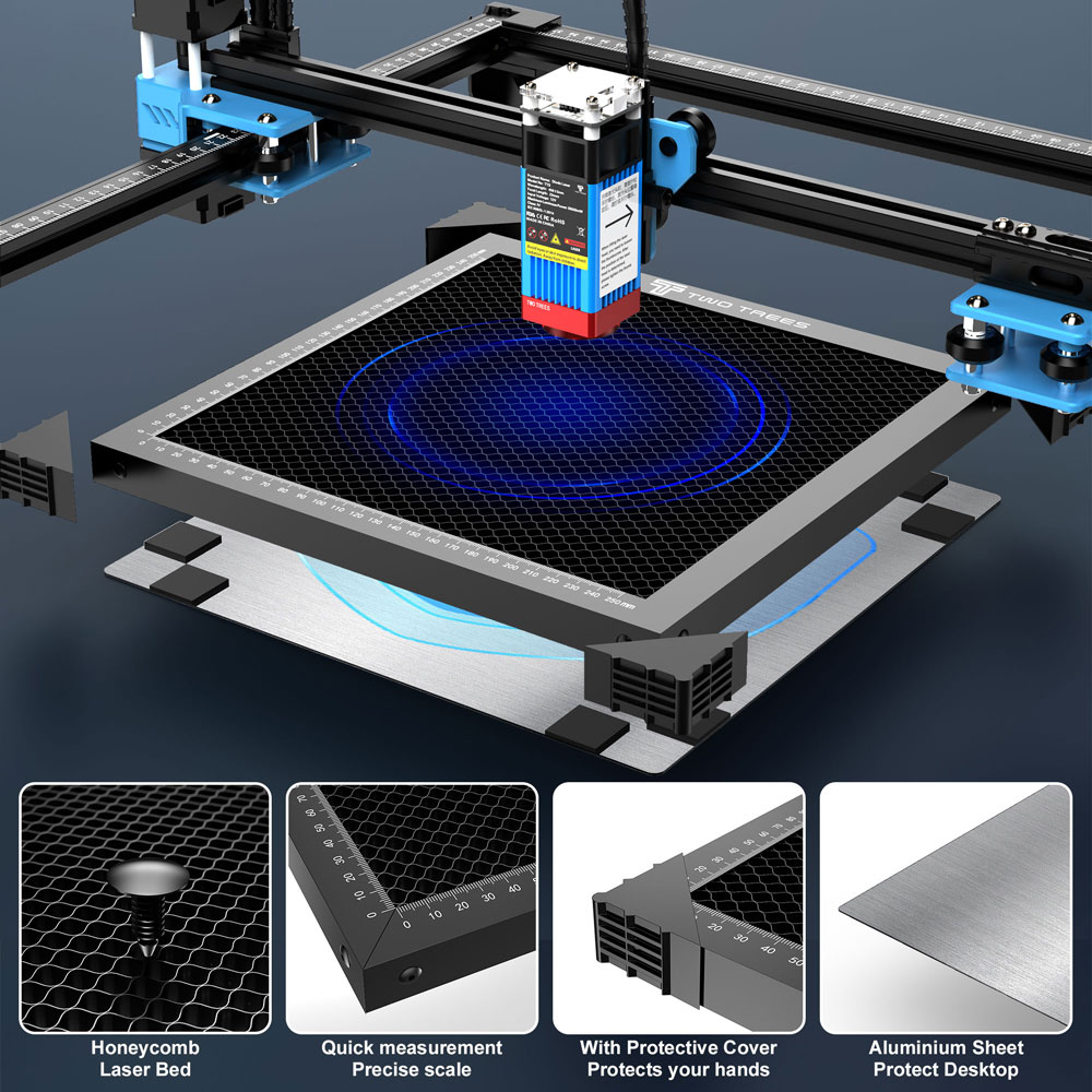 TWOTREES CNC Laser Honeycomb W - Industrial Laser Table review and price