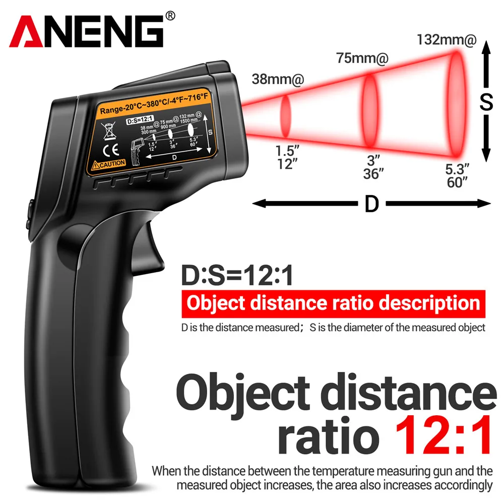 Infrared Laser Temperature Gun - Industrial Laser Temperature Gun review and price