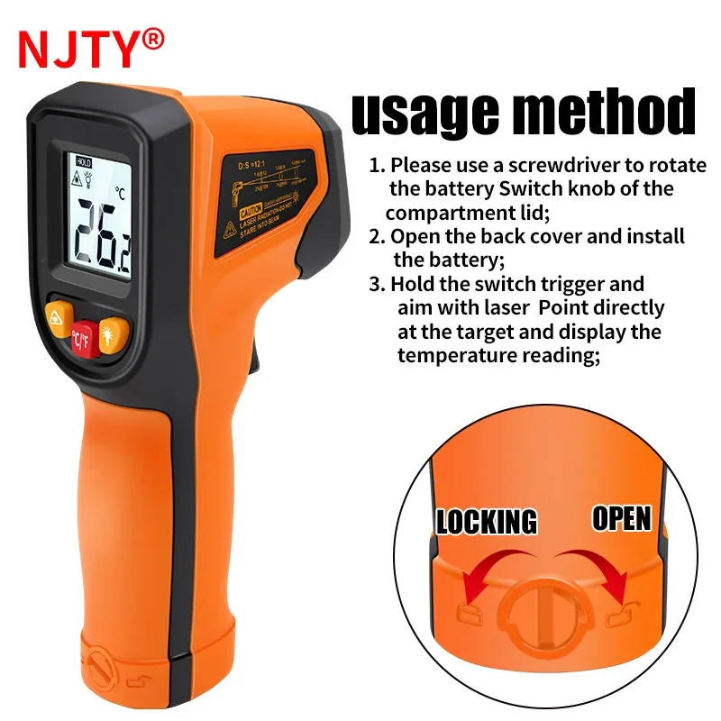 T400 T600 Digital Infrared The - Industrial Laser Temperature Gun review and price