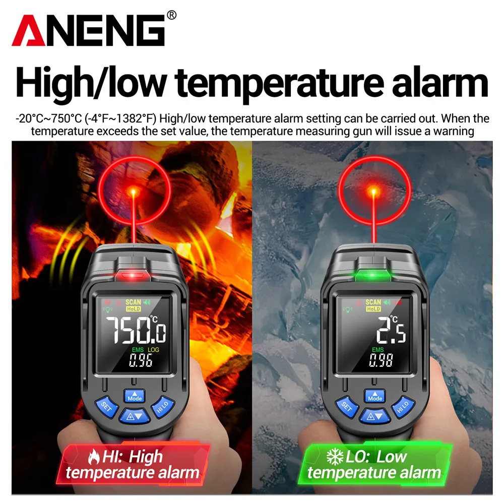 ANENG TH06 Infrared Laser Ther - Industrial Laser Temperature Gun review and price