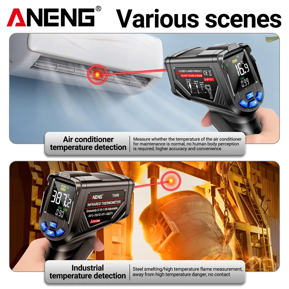 ANENG TH06 Infrared Laser Ther - Industrial Laser Temperature Gun review and price