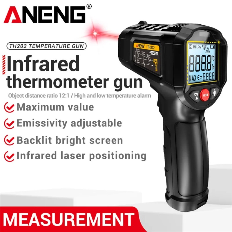 ANENG TH202 Industrial Handhel - Industrial Laser Temperature Gun review and price