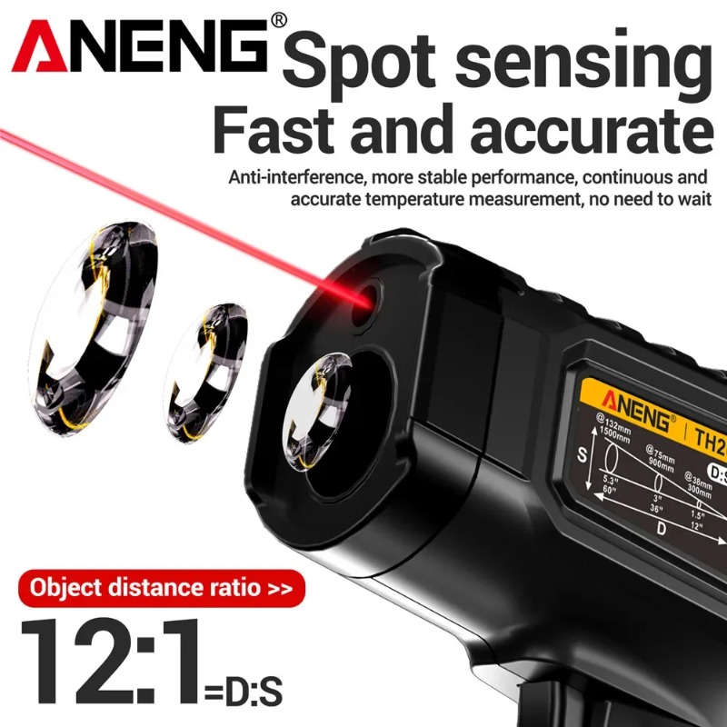 ANENG TH202 Industrial Handhel - Industrial Laser Temperature Gun review and price