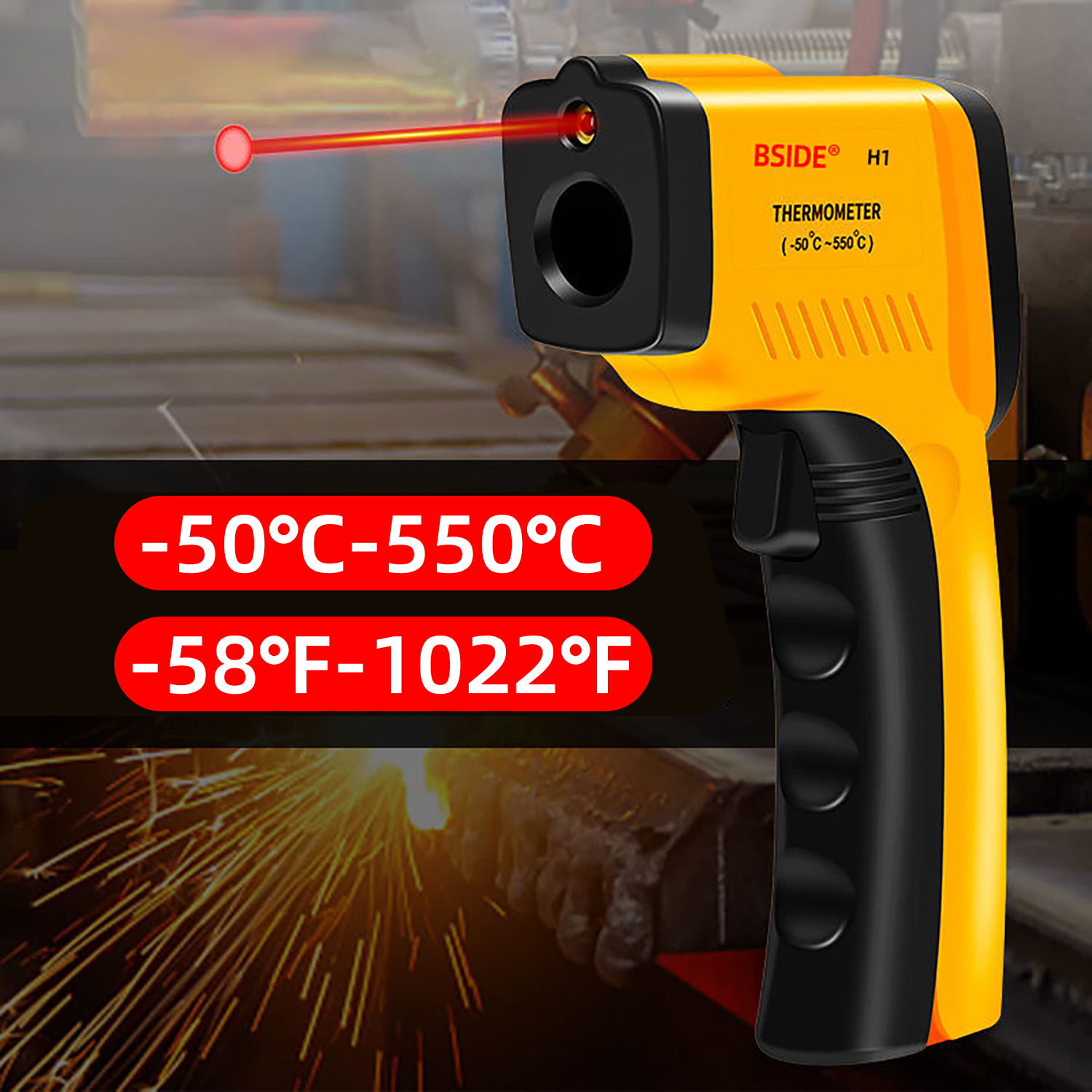 Digital Infrared Thermometer - - Industrial Laser Temperature Gun review and price
