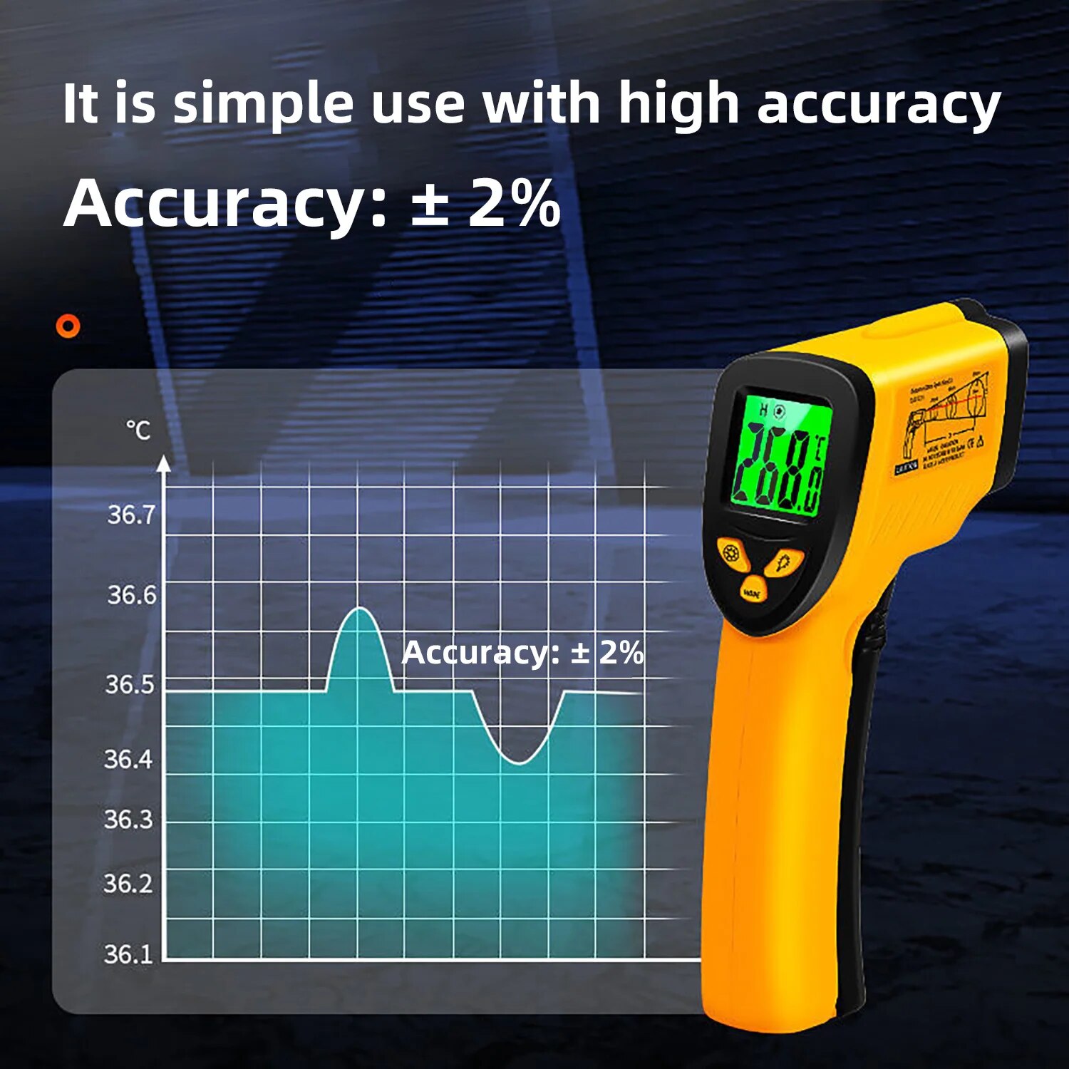 Digital Infrared Thermometer - - Industrial Laser Temperature Gun review and price