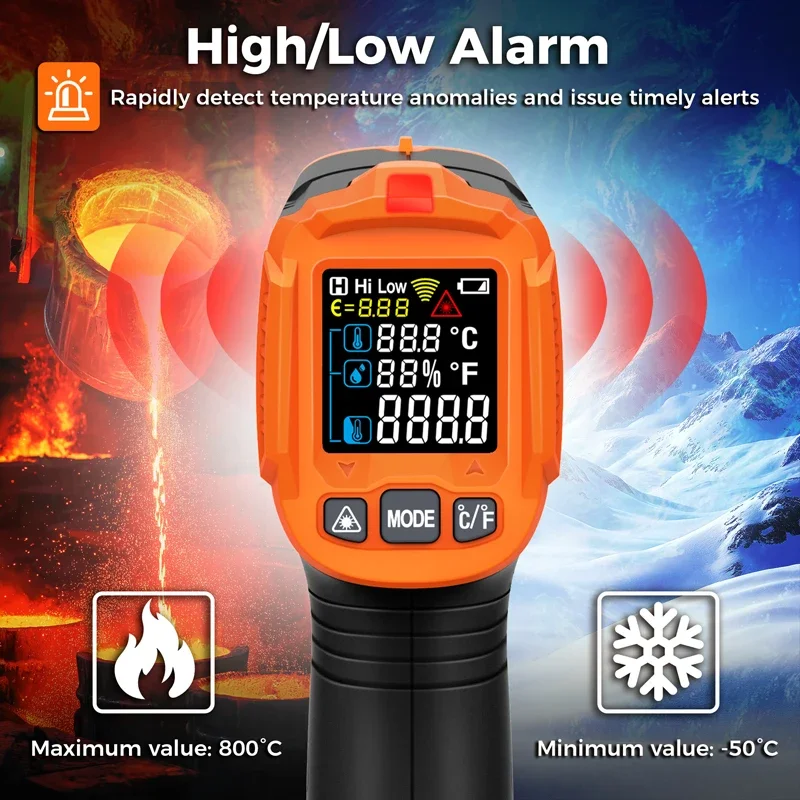 -50~380C Infrared Thermometer  - Industrial Laser Temperature Sensor review and price